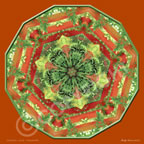 2nd Chakra Orange Trellis Flower Mandala