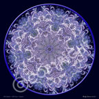 6th Chakra Purple Grasses Flower Mandala