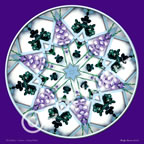 7th Chakra Starry White Flower Mandala